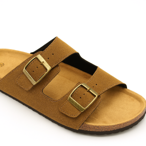 generic women's shoes arch support flat sandals, medium brown
